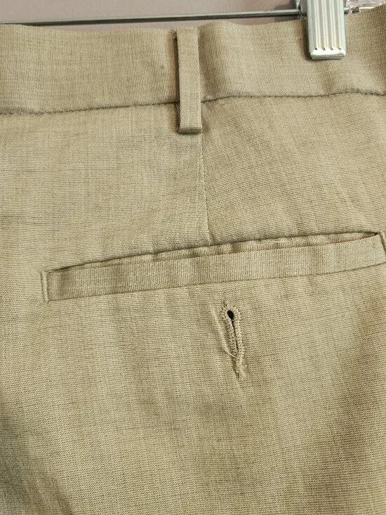 2/$15 Savane Men's Beige Dress Pants - Size 42x30 - Picture 8 of 12